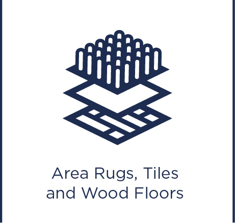 Karpetten, tegels en houten vloeren